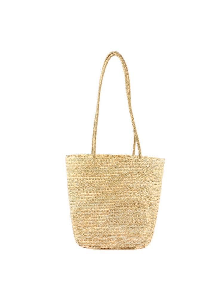 2025 Summer Women's Large Capacity Woven Straw Beach Shoulder Bag