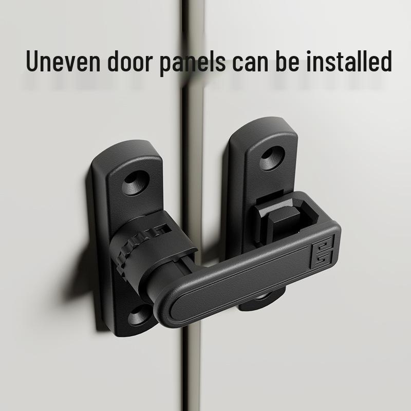 Adjustable No-Drill Surface-Mount Sliding Door Bolt Latch