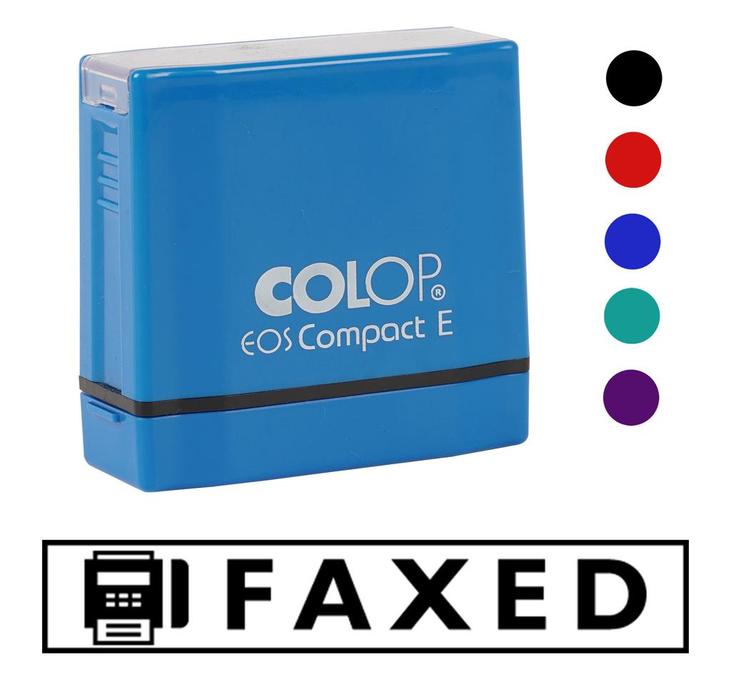 Printtoo Faxed Self Inking Rubber Stamp Pre-Inked Office Stamp- Home Office Business Stationery, Black- 42 x 9
