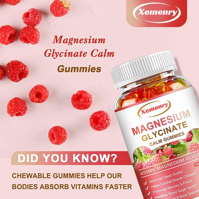 MAGNESIUM GLYCINÁTOVÉ GUMOVÉ MEDVÍDKY - 400 mg na porci - Podporuje zdraví svalů, kloubů a kostí