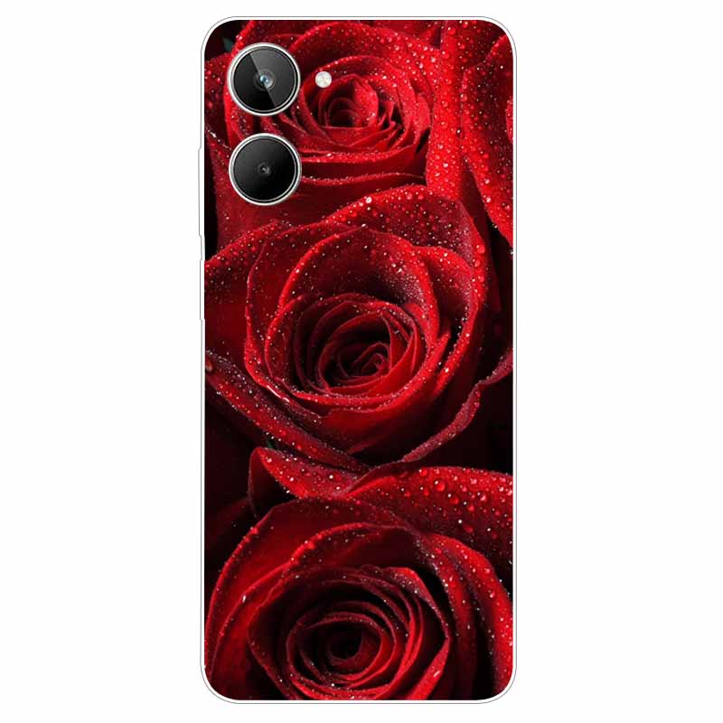 For Realme 10 4G Case 6.4'' Soft TPU Cats Lions Protection Silicone Phone Covers for Realme 10 Case 2022 Clear Realme10 RMX3630