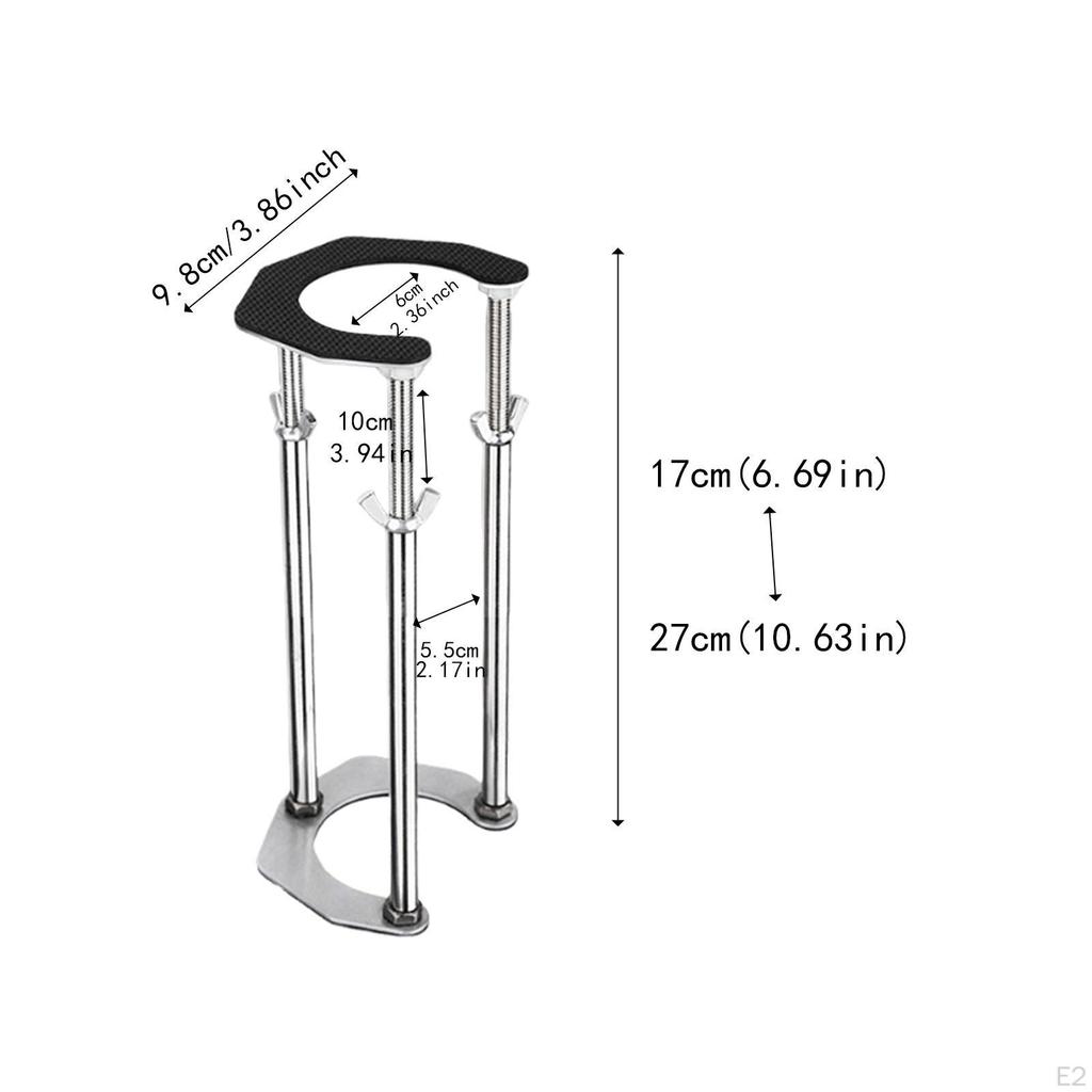Undermount Sink Bracket Adjustable Height Equipment Parts Multifunction Supplies Stainless Steel