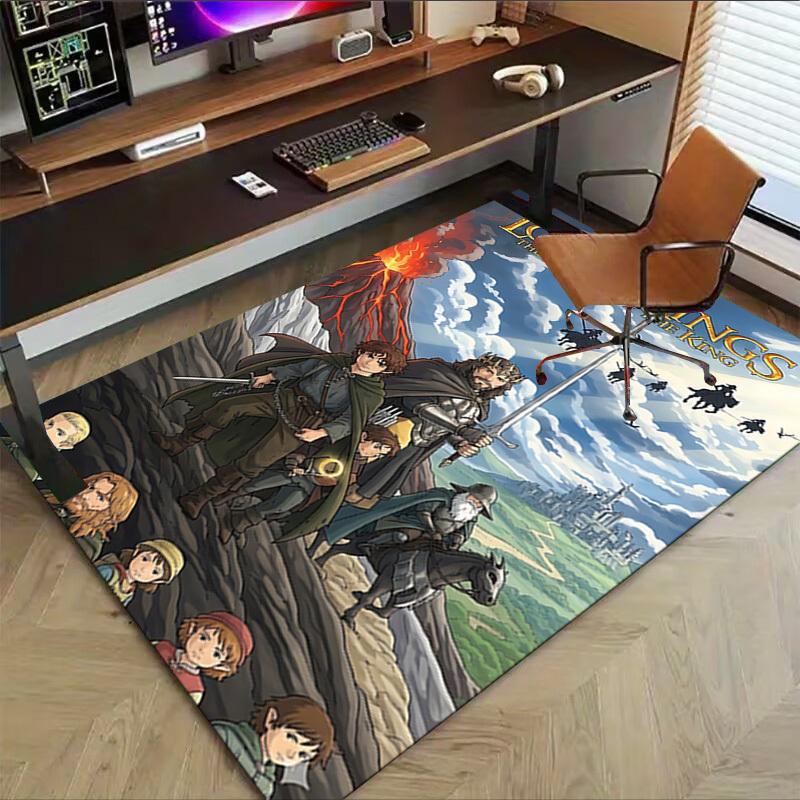 1pc Lord of the Rings Return of the King Carpet, for Home & Office Decor, Desk Chair Carpet, Festive Gift,Conference Room CarpetL1239