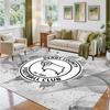 Derby County Football Design Crystal Velvet Rug Soft Decorative Mat for Bedroom Entrance