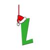 1Pcs Christmas Decoration Green Letter Hanging Christmas Tree Pendant Ornament for Home Decor Navidad New Year 2026 Accessories
