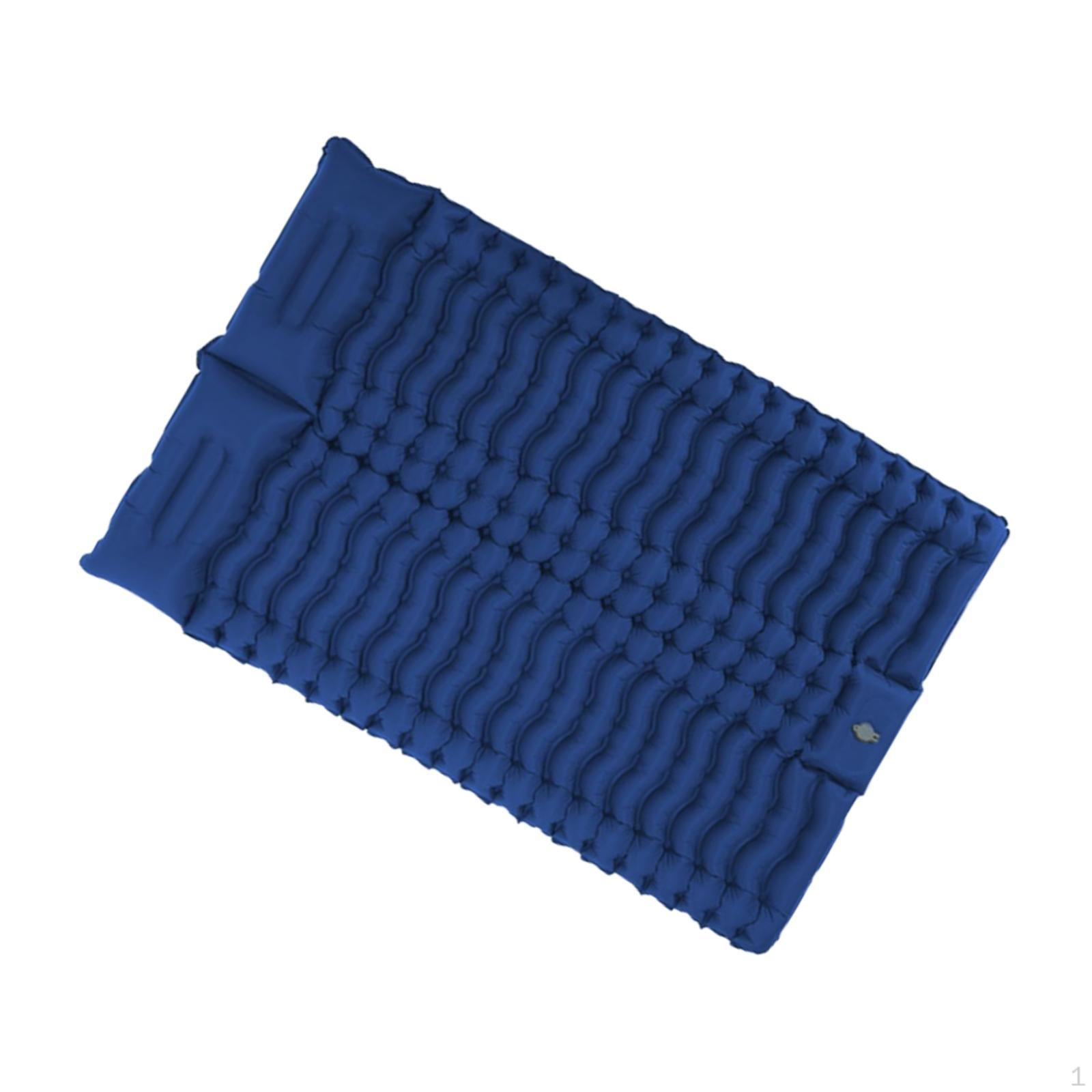 

Camping Air Mattress Sleeping Pad Compact Inflatable Mat синій