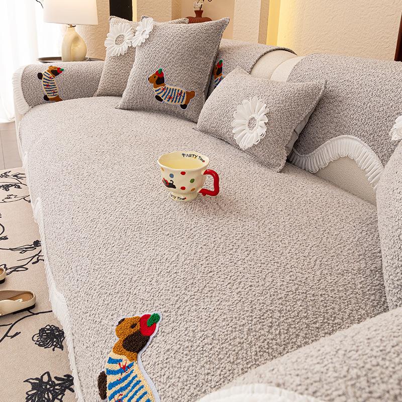 Special-Shaped Sofa Cushion  New Four-Season Universal Combination Sofa Seat Cushion One-Piece Sofa Cover Seat Cushion