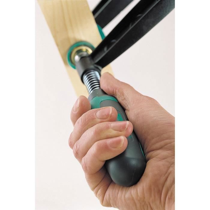 Serre-joint à vis - WOLFCRAFT - SZ 80-150 - Plastique - Noir