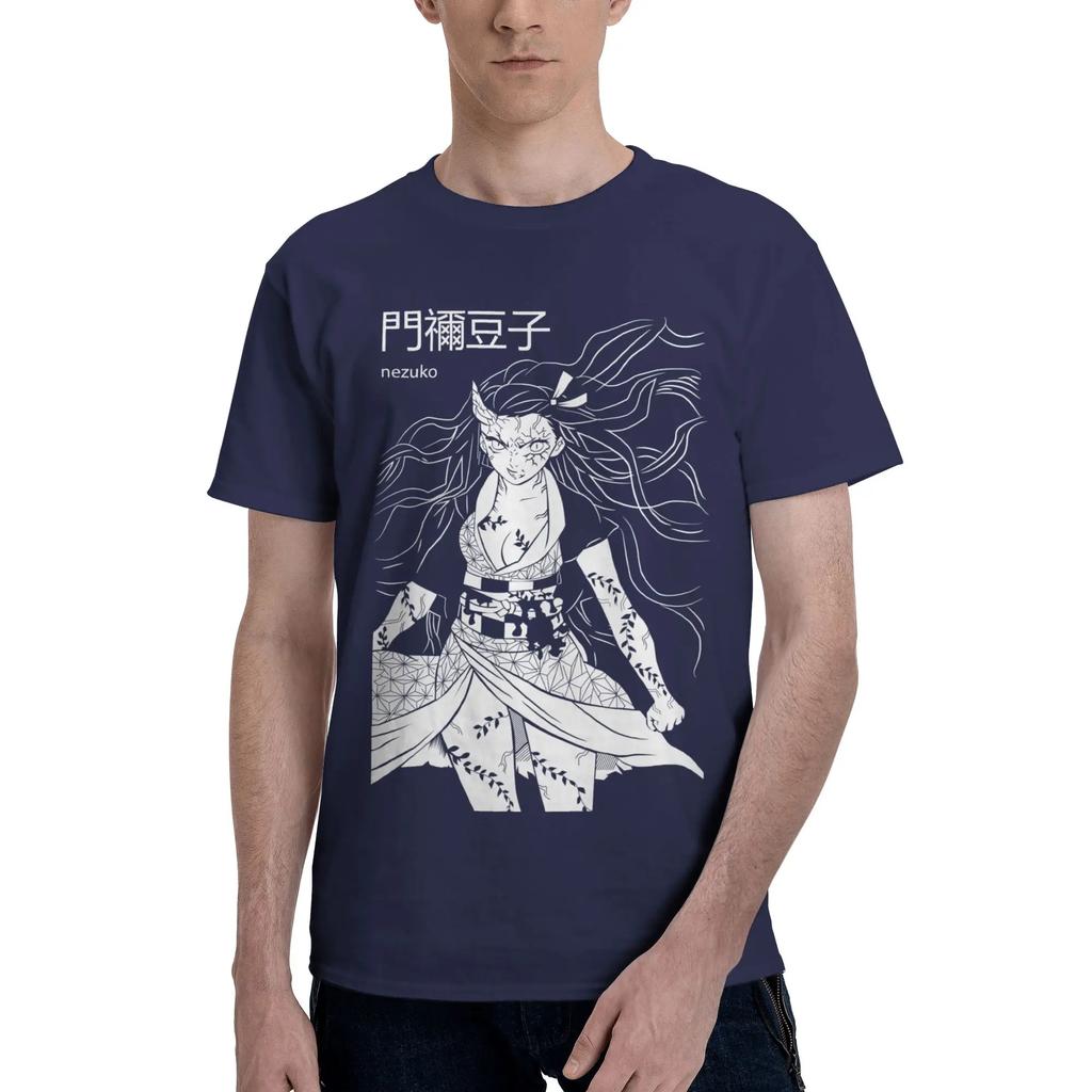 Anime Demon Slayer Unisexs Tshirt Clothes Anime Vintage Tee Shirt Short Sleeve Fugees Cotton