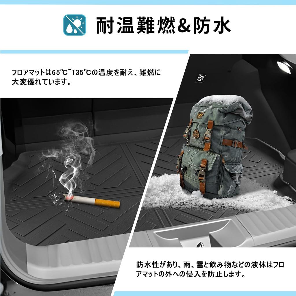 New Prius 60 Series Luggage Mat Prius 60 Grade Grade Exclusive Floor Mat Cargo Mat Cargo Area Trunk Mat Cargo Mat Waterproof Foldable 3D TPO Material