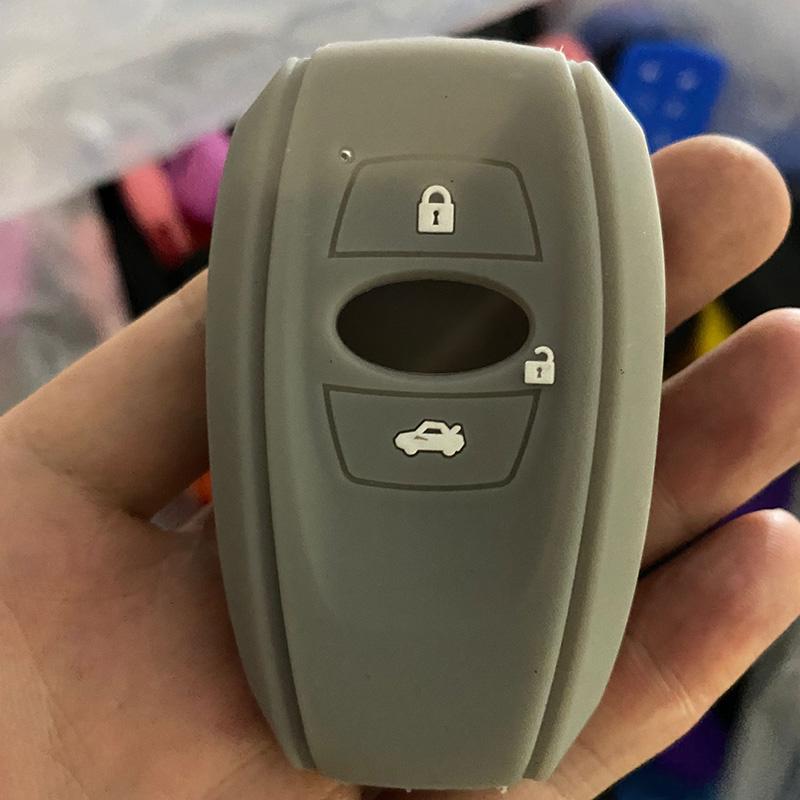 ZAD silicone rubber car key case cover shell for subaru Legacy impreza forester xv trezia BRZ wrx levorg outback 3 buttons key
