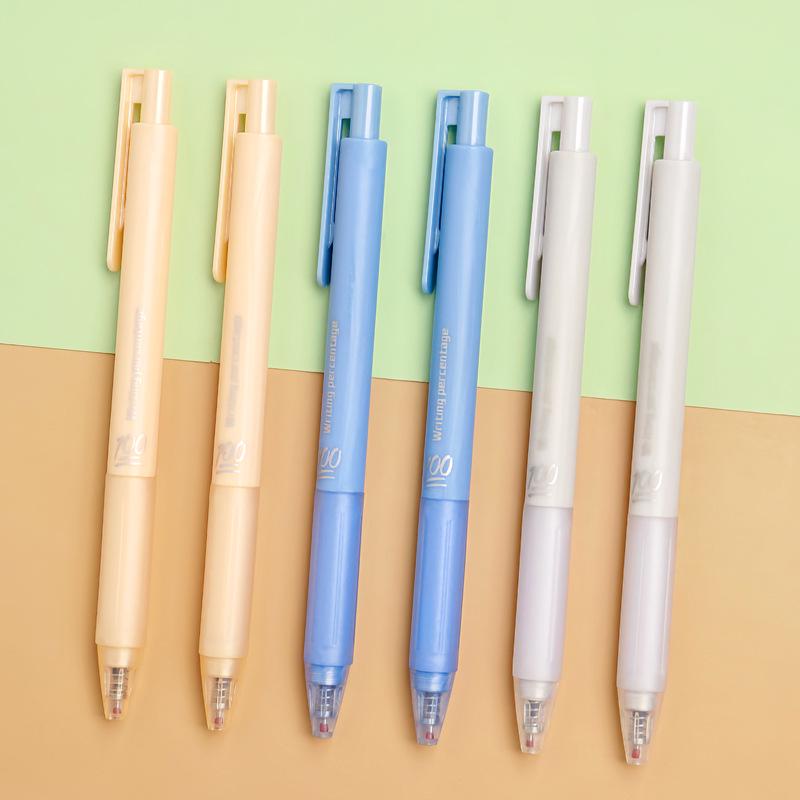 96-Piece Press-Type Neutral Pens Set | 0.5mm ST Needle Tube | Black & Red for Students and Office Use