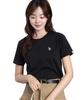 Custom-made U.S. POLO ASSN. T-shirt, Short-sleeved, Compact, Top, Shirt, Short-sleeved Clothing, Summer Wear, Spring Wear, Women's, Size L, Black.