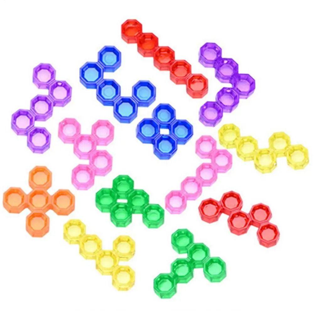 Plastics Slide Puzzle Board Game Geometric Colorful Puzzle Intelligence Toys  Children Girls Boys