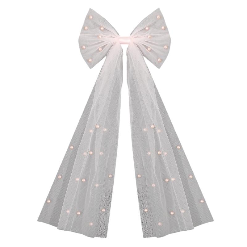 

Свадебные фаты Бант Заколка для волос Ювелирные изделия Свадебный Современный головной убор Блестящие украшения для волос Невеста Свадебная вечеринка розовый