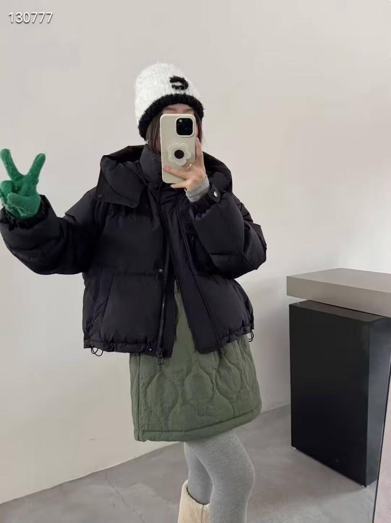 Dopamine small scissors small man hooded down jacket women's winter new loose age-reducing bread jacket