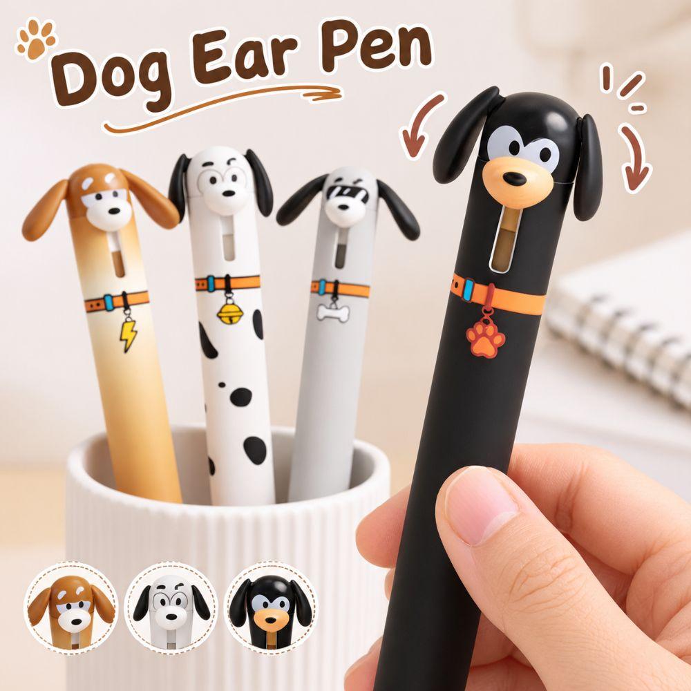 0.5mm ST Tip Cute Dog Gel Pen Fast Drying Ink Student Gel Pen Creative Writing Pen Exam Practice