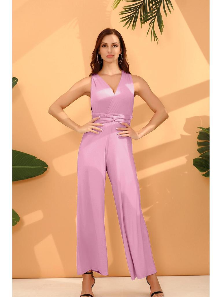 Women's Multi-Way Strap Crossover Bandage Jumpsuit - Sexy & Stylish OL Fashion