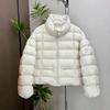 Womens Lightweight Short Puffer Jacket With Stand Collar 90% Duck Down Fill Winter 2026