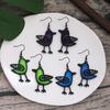 Unique Cute Resin Bird Dangle Drop Earrings For Women Charm Girls Leisure Party Jewelry Gift