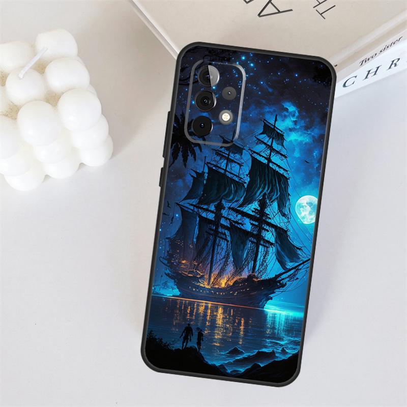 

Sailing Ship Pirate Ship For Samsung Galaxy A22 A32 A52 A54 A14 A16 A26 A36 A56 A55 A35 A05 A06 A15 A53 A33 A13 Case Samsung A54 5G