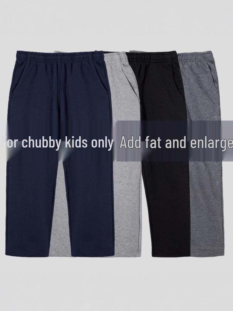 Navy Blue Plus Size Boys' School Uniform Pants - Extra Large
