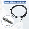 Motoforti 6-19ft 1.8M-5.8M Marine Throttle Shift Remote Control Box Cable for Outboard Engine Boat Motor Steering System