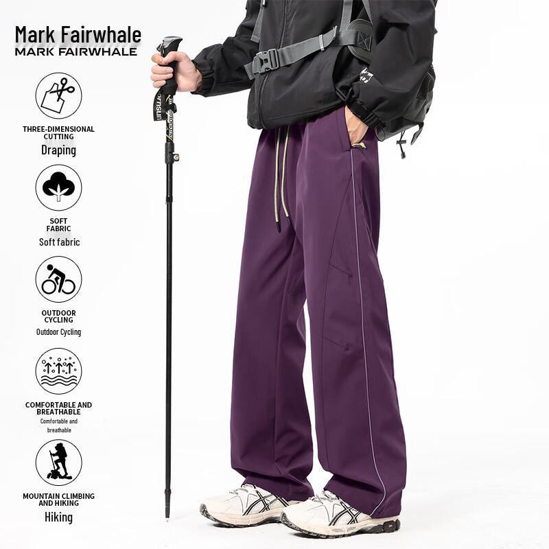 

Mark Fairwhale Men s Autumn/Winter Straight-Leg Casual Pants 4XL