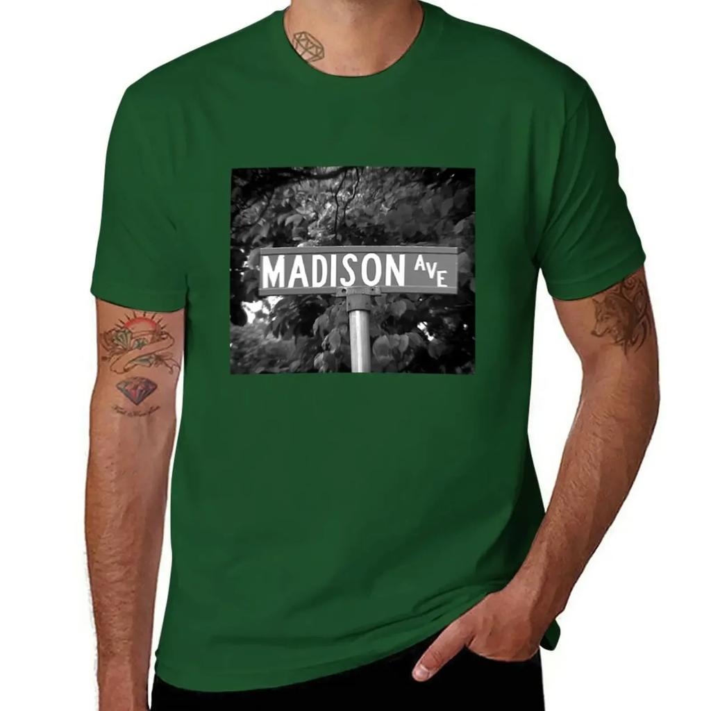 A Street Sign Named Madison T-Shirt anime vintage clothes Blouse t shirt for men