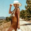 2026 Gilet da Donna Occidentale in Pelle Scamosciata con Frange Borchie Senza Maniche Aperto Davanti Gilet Boho Cowgirl Capo d'Abbigliamento Esterno
