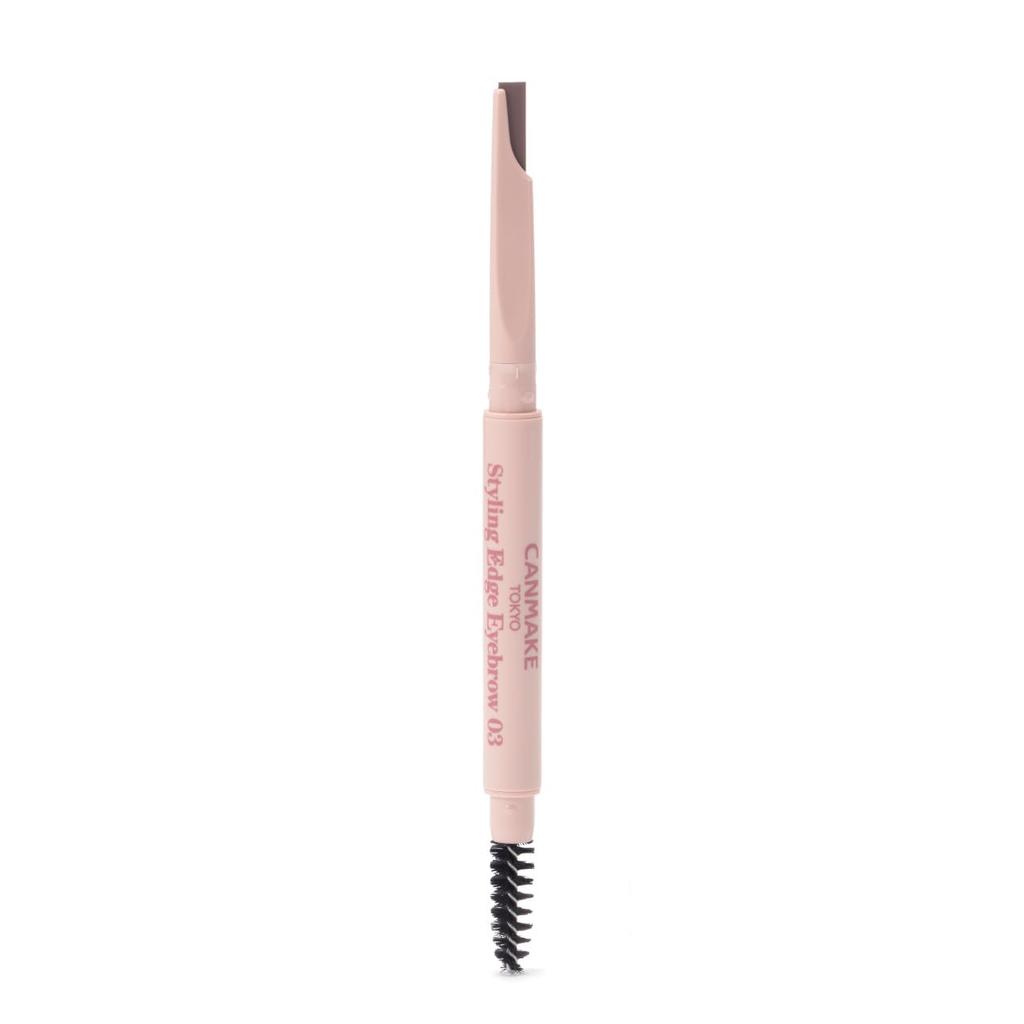 Canmake Styling Edge Eyebrow 03 Rosy Brown Eyebrow Thin Core with Brush Pencil,