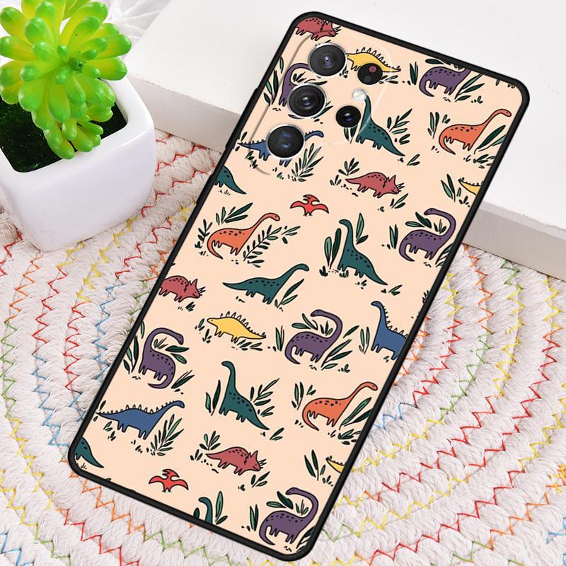 Fun Dinosaur Pattern Dino Phone Case for Samsung Galaxy Note 10 Pro S26 Ultra S23 S24 FE S25 S21 S22 PLUS Shockproof Cove