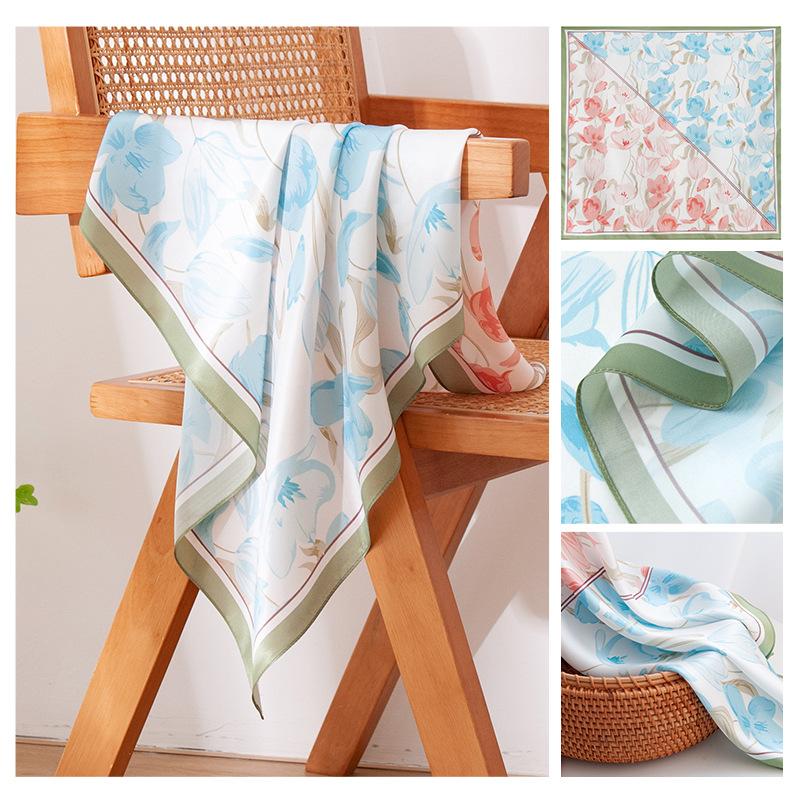 2026 New Fashion Women s Mulberry Silk Scarf Elegant, Light and Versatile, Trendy Interpretation of Fashion Charm New Chapter 65*65cm
