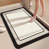 Basit Baskılı Banyo Kalınlaştırma Matı Banyo Kaymaz Halılar Lavabo Küvet Kenarı Yer Halısı Duş Odası Paspası Hafızalı Köpük 3D Ped
