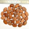 Orange Sandstone Oval Cabochon Lot, Handmade Loose Gemstones, Oval Shape Stones for Jewelry Making
