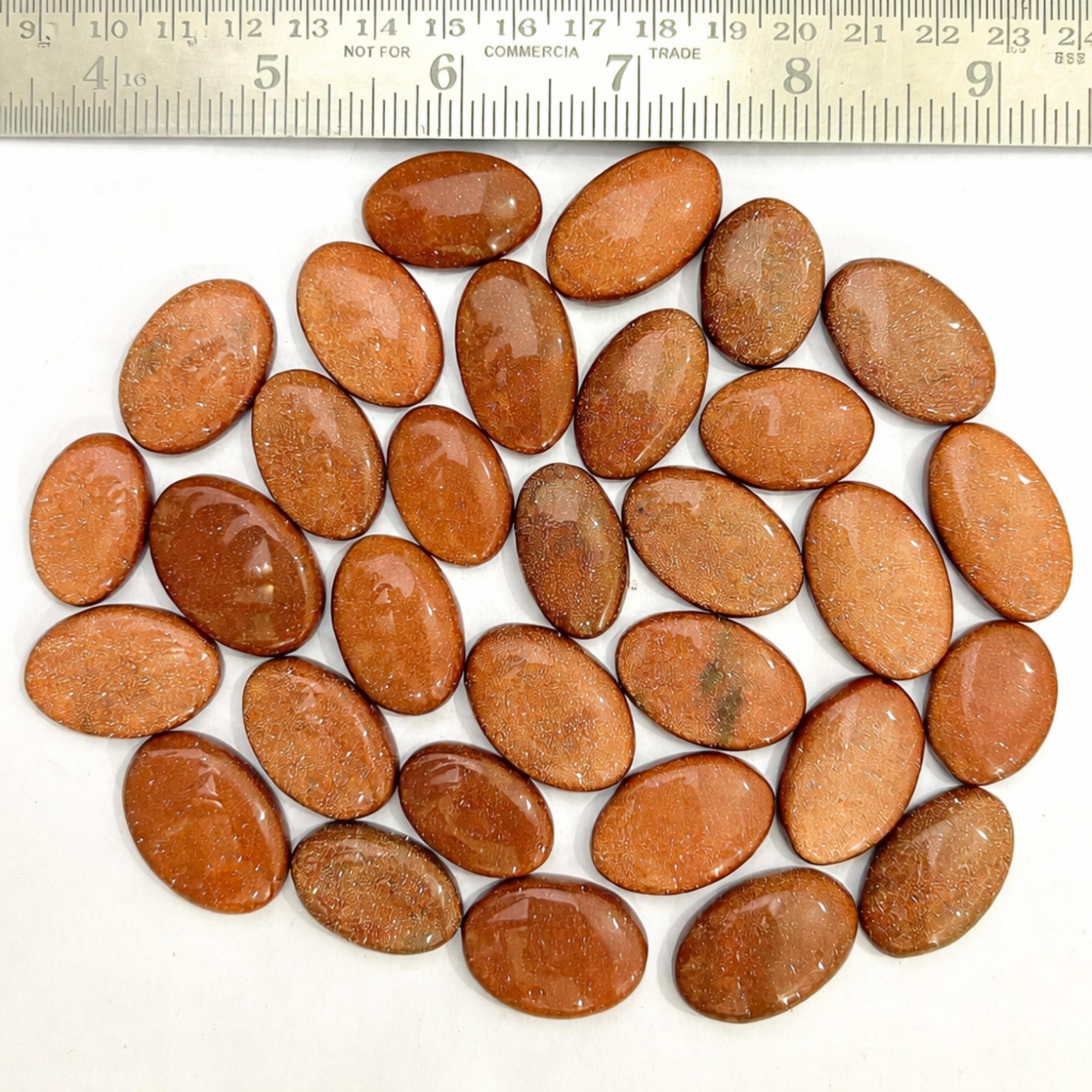 

Orange Sandstone Oval Cabochon Lot, Handmade Loose Gemstones, Oval Shape Stones for Jewelry Making 100 Carats оранжевый