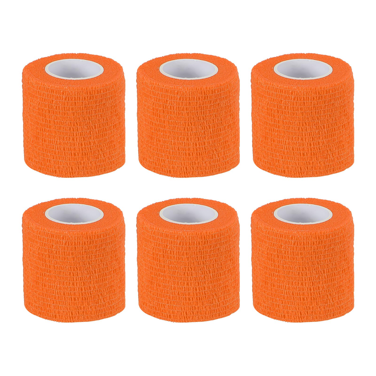 

PATIKIL x Bandage Elastic Wrap Tape for Athletic and Outdoor Orange 2 177 Self-Adhesive Wraps, 6-Piece Self-Breathing Self-Adhesive Stretching,