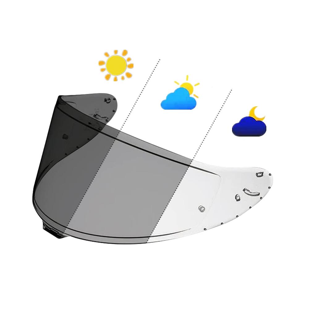 Photochromic Clear Helmet Lens Face Shield Anti-UV Sunscreen HJ26 PISTA K1 HJ20M Z7 Moto Replacement Multiple Models Available