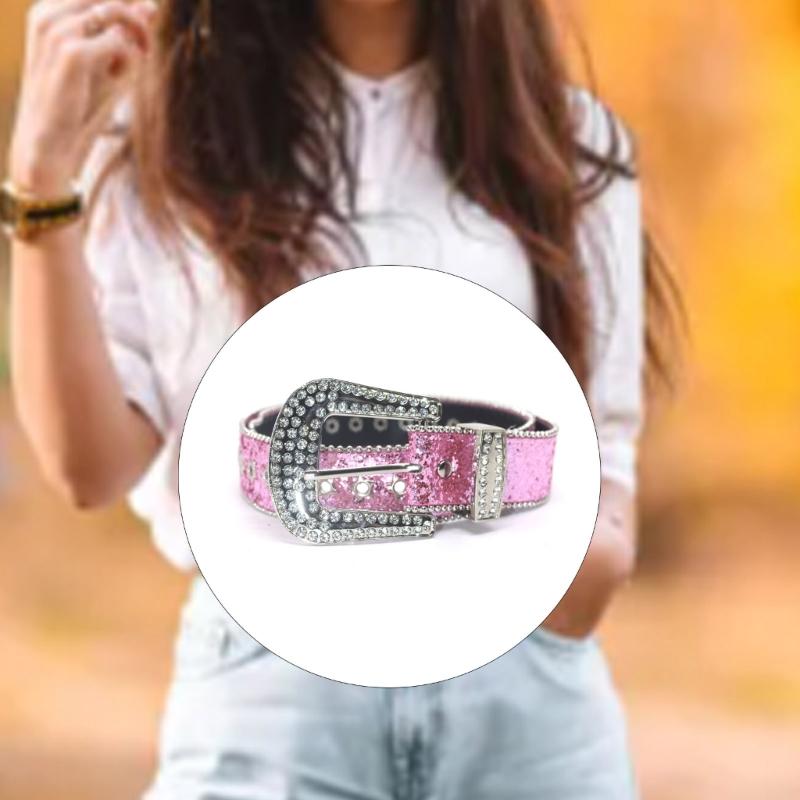 Curea de talie cu strasuri pentru rochie Curea de talie cu catarama ajustabila Cu paiete pline stralucitoare Centura lata de talie pentru dama Curea de fusta