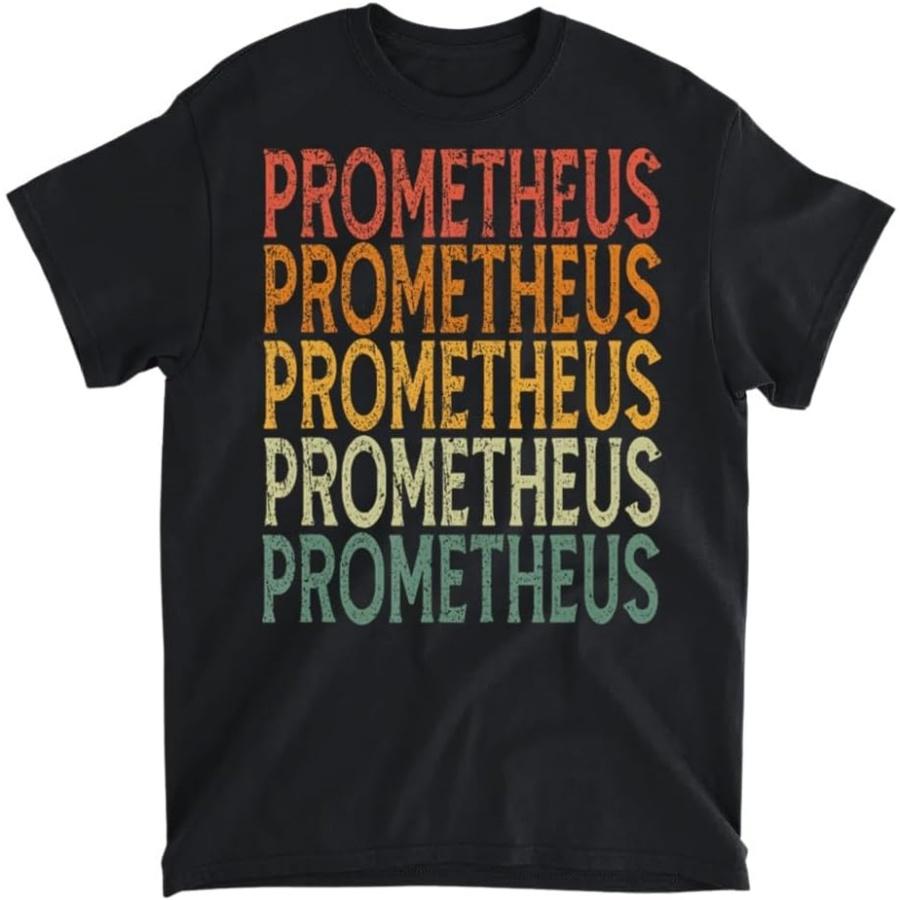 

Retro Custom First Name Prometheus T-Shirt, Tank Top, Long Sleeve, Sweatshirt, Hoodie Men Women Kids Made in Canada Black XXXXXL різнокольоровий
