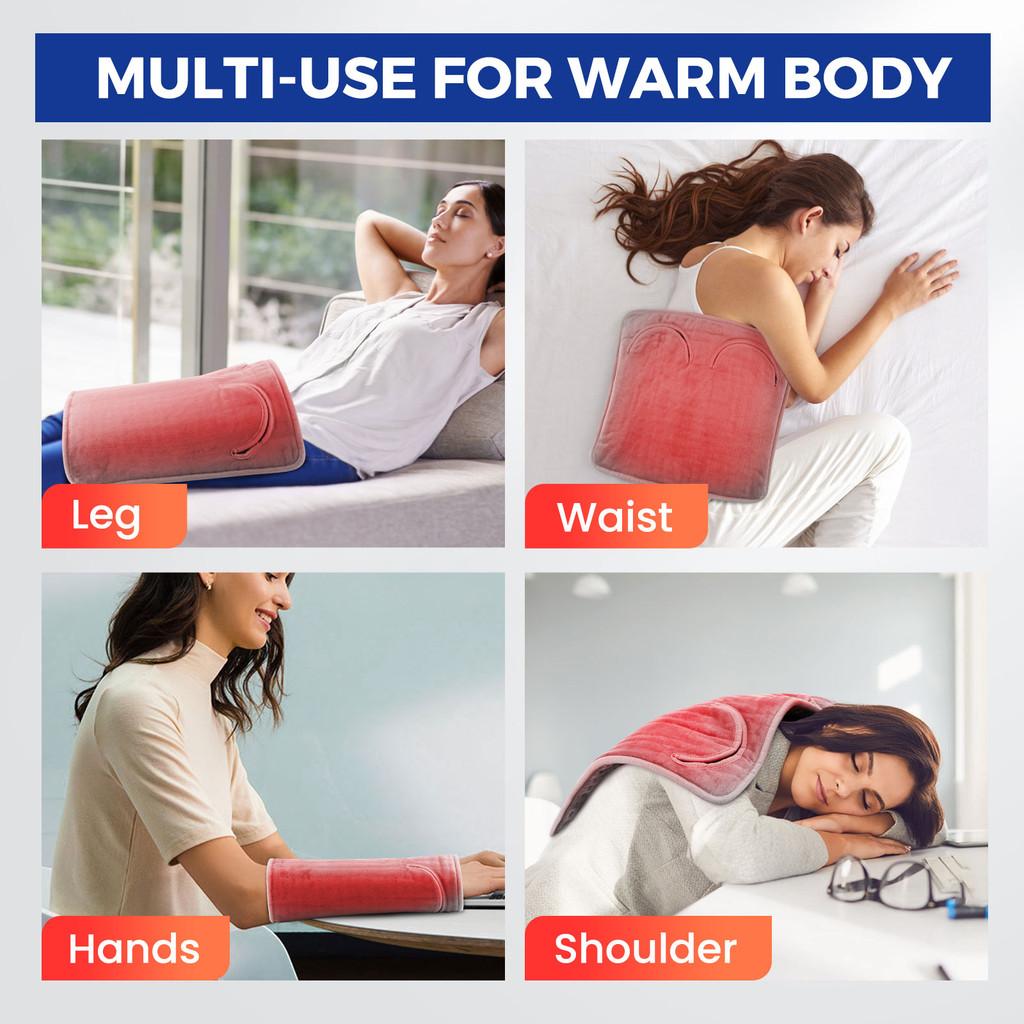 Household Electric Foot Heating Pad Soft Plush Thermal Blanket Foot Warming Mat Home Office Bedroom Feet Warmer