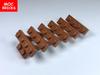 Individuelle Kreation Steine Treppe 7x4x6 Holzbauhütte Erbausteine 2431 30134 Stadtarchitektur Montierbare Partikel Kinderspielzeug