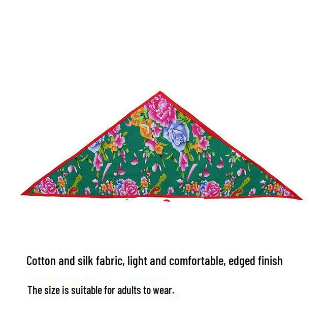 Nordöstliches ethnisches florales Bandana: Frühling-Herbst Hip Hop Quadratisches Halstuch