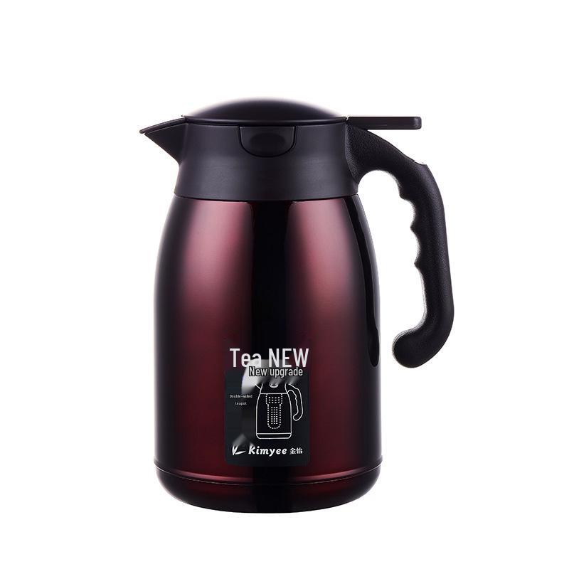 

Jinyi Large Capacity Tea & Coffee Infuser Teapot – 304 Stainless Steel, Portable for Home & Office Use 1600ml вино красного