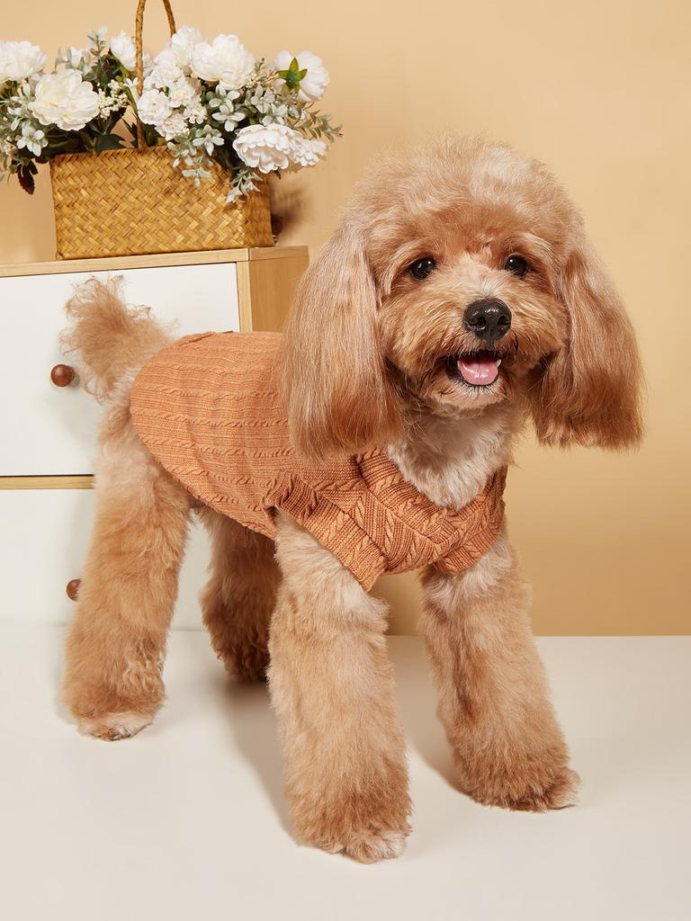 Hundeshirts Haustier Strickkleidung Haustier Tanktop Coole Welpen Shirts Outfit Weiches Hunde Sweatshirt für Frühling Sommer