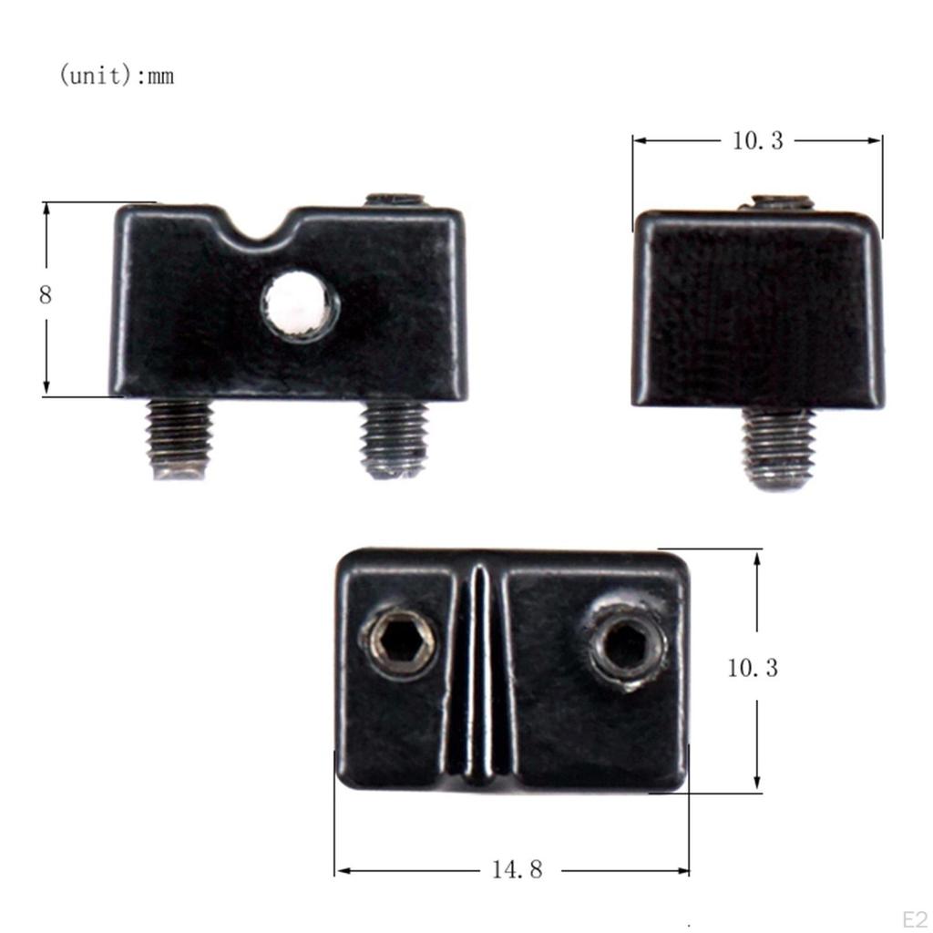 5 Attachment String Replacement Bridge Saddles Set Zinc Alloy