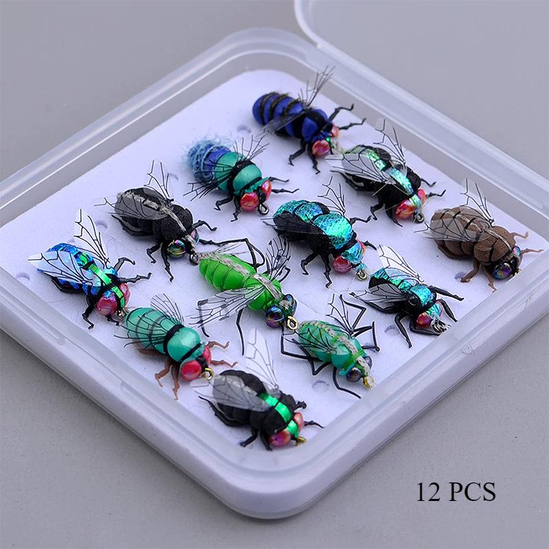 

Крючок для ловли комаров, крючок для мух, искусственная наживка Luya, крючок для волос, привязан вручную