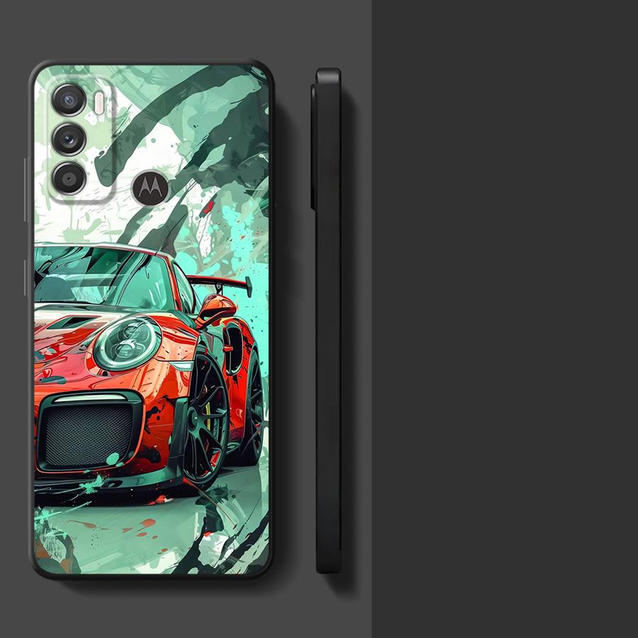 Case for Motorola Moto G71 G32 G22 Edge40 Edge 20 Pro 30 Lite G53 G30 G50 G51 G73 G60s G52 Phone Cover JDM Sport Car