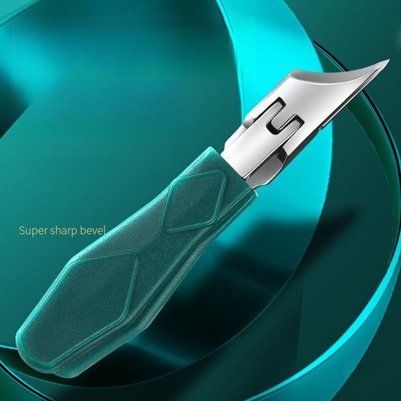 Wide Jaw Nail Clippers For Thick Nails Splash Proof Curved Blade Heavy Duty Toenail Trimmer Stainless Steel