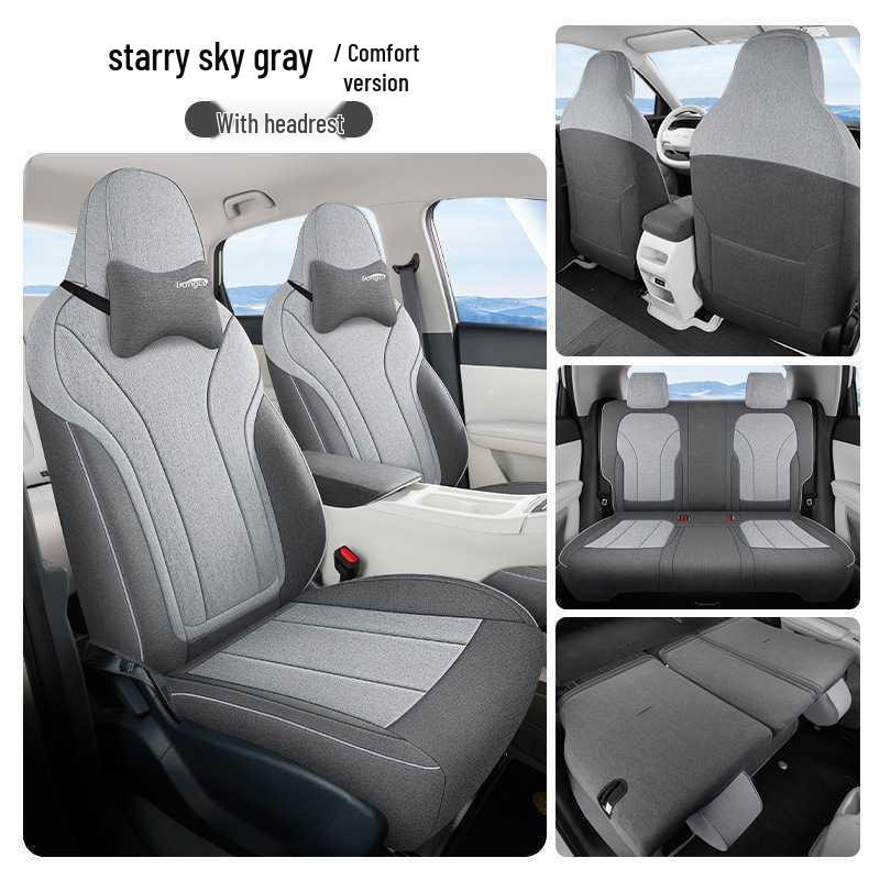 Geely Xingyuan Youth Edition Car Seat Cushions - 26 Models, Four Seasons Linen, Full Coverage.